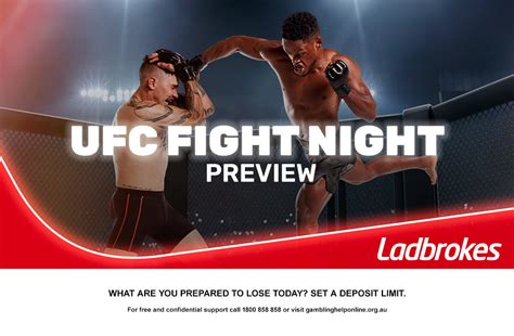 ladbrokes ufc|Saturday night’s alright for fighting! Punter predicts  .